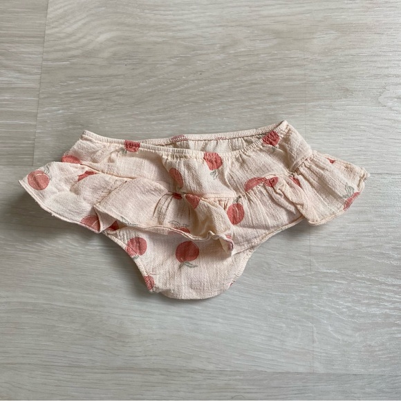 Play UP Cotton skirted bloomers peach print 12M - Picture 2 of 3